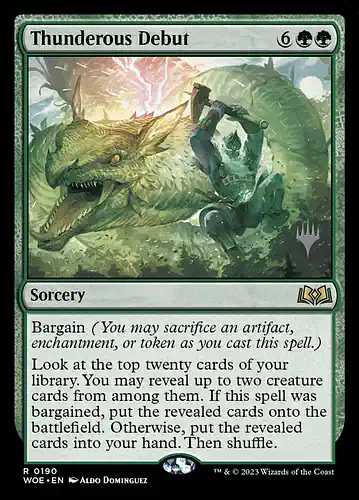 Thunderous Debut - woe Spoiler