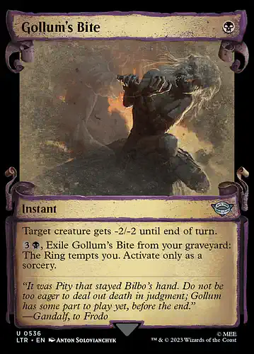 Gollum's Bite - ltr Spoiler