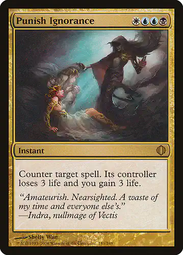 Punish Ignorance - ala Spoiler