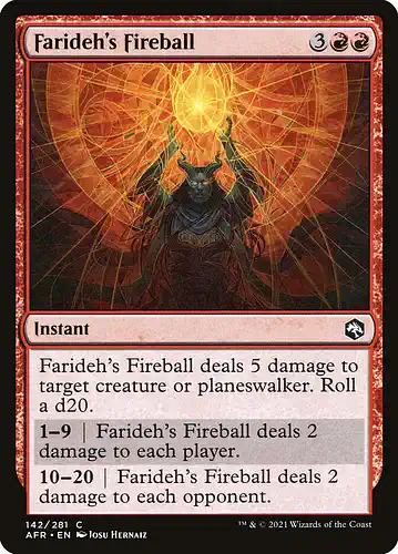 Farideh's Fireball - afr Spoiler