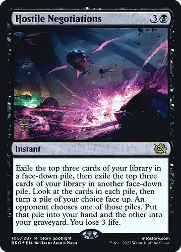 Hostile Negotiations - bro Spoiler