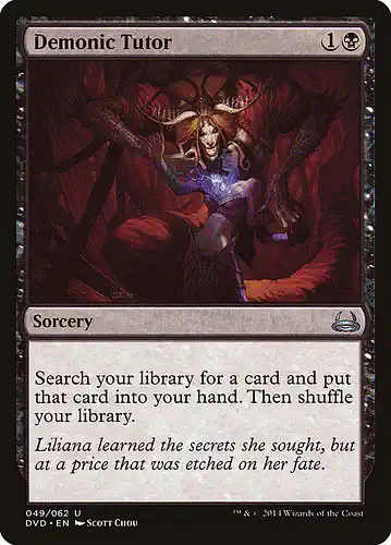 Demonic Tutor - dvd Spoiler