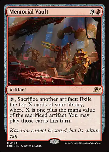 Memorial Vault - eoe Spoiler