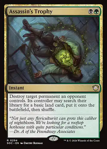 Assassin's Trophy - soc Spoiler