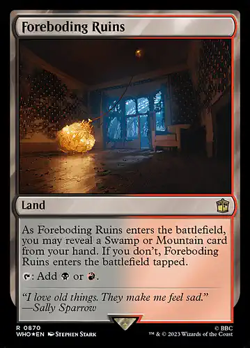 Foreboding Ruins - who Spoiler