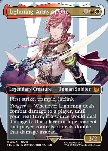 Lightning, Army of One - fin Spoiler