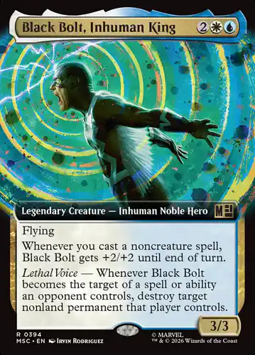 Black Bolt, Inhuman King - msc Spoiler