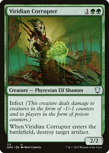 Viridian Corrupter - onc Spoiler