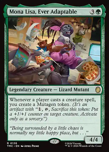 Mona Lisa, Ever Adaptable - tmc Spoiler