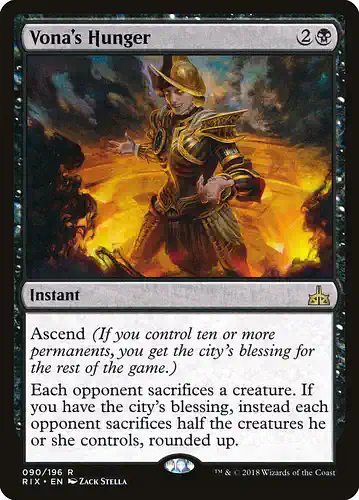 Vona's Hunger - rix Spoiler