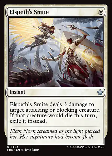 Elspeth's Smite - fdn Spoiler