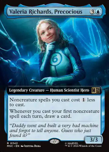 Valeria Richards, Precocious - msc Spoiler