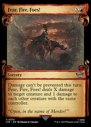 Fear, Fire, Foes! - ltr Spoiler