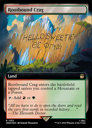 Rootbound Crag - who Spoiler
