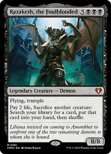 Razaketh, the Foulblooded - cmm Spoiler