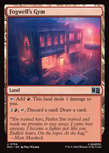 Fogwell's Gym - msc Spoiler