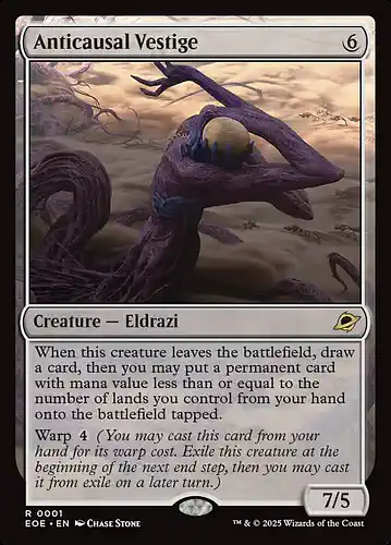 Anticausal Vestige - eoe Spoiler