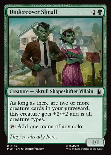 Undercover Skrull - msh Spoiler