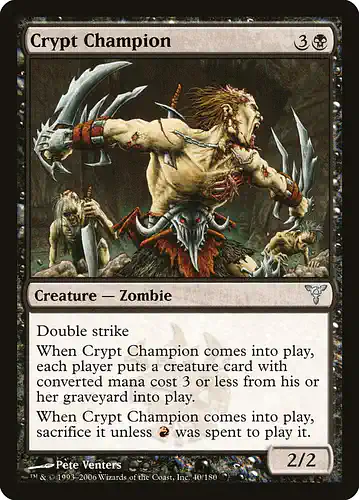Crypt Champion - dis Spoiler