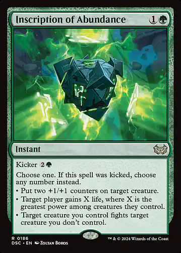 Inscription of Abundance - dsc Spoiler