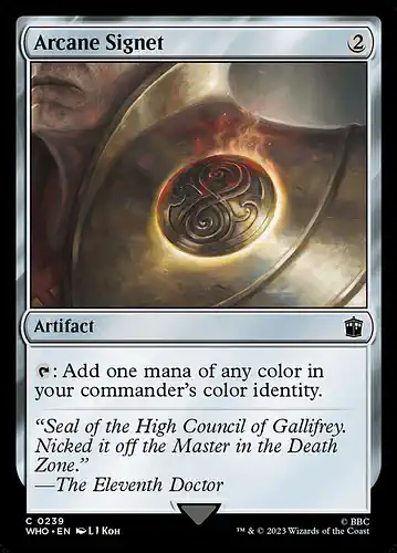 Arcane Signet - who Spoiler