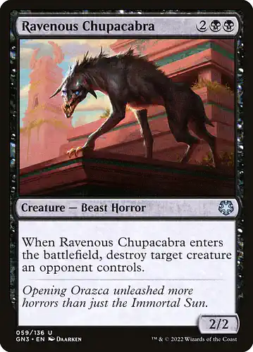 Ravenous Chupacabra - gn3 Spoiler