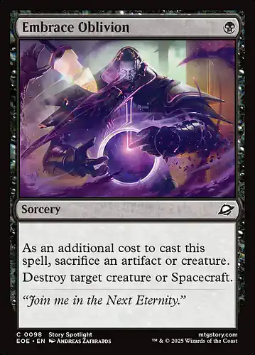 Embrace Oblivion - eoe Spoiler