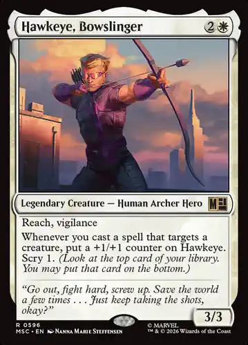 Hawkeye, Bowslinger - msc Spoiler