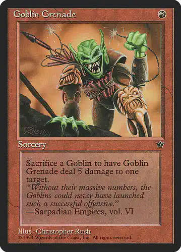 Goblin Grenade - fem Spoiler