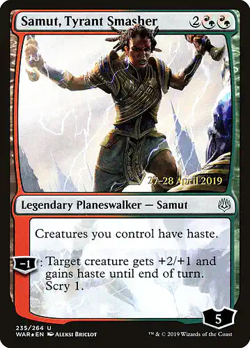 Samut, Tyrant Smasher - war Spoiler