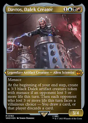 Davros, Dalek Creator - who Spoiler