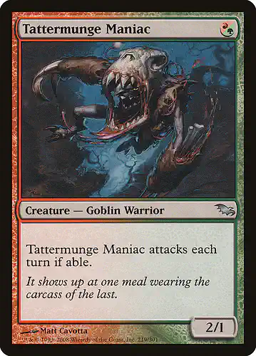 Tattermunge Maniac - shm Spoiler