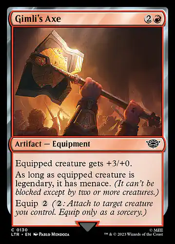 Gimli's Axe - ltr Spoiler