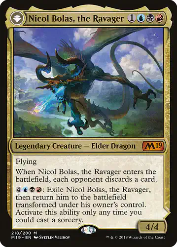 Nicol Bolas, the Ravager - m19 Spoiler