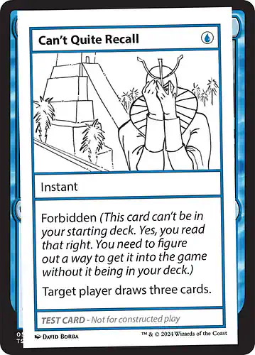 Can't Quite Recall - mb2 Spoiler