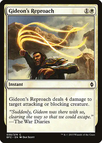 Gideon's Reproach - bfz Spoiler
