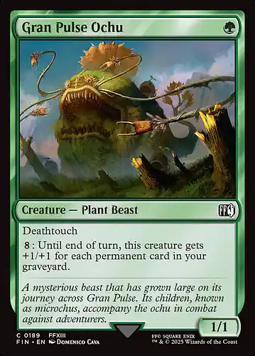 Gran Pulse Ochu - fin Spoiler