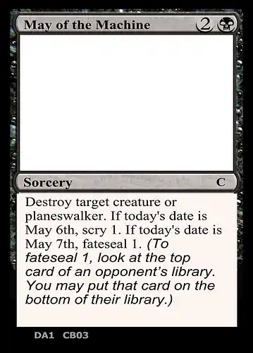 May of the Machine - unk Spoiler
