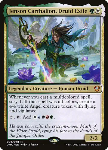 Jenson Carthalion, Druid Exile - dmc Spoiler
