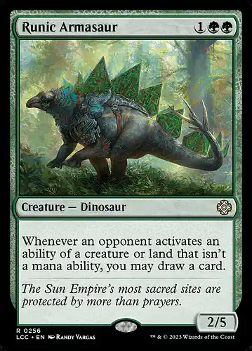 Runic Armasaur - lcc Spoiler