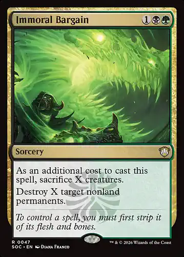 Immoral Bargain - soc Spoiler
