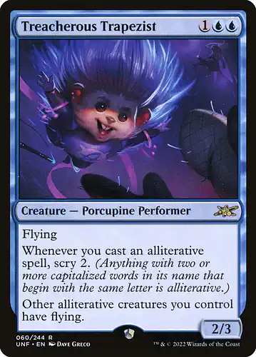Treacherous Trapezist - unf Spoiler