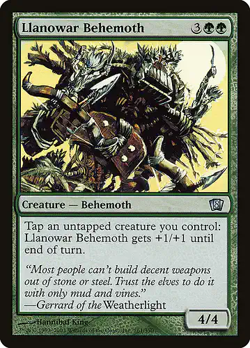 Llanowar Behemoth - 8ed Spoiler