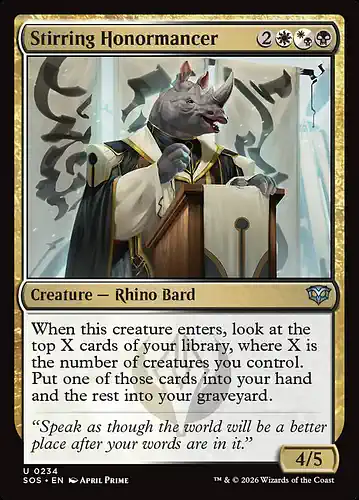 Stirring Honormancer - sos Spoiler