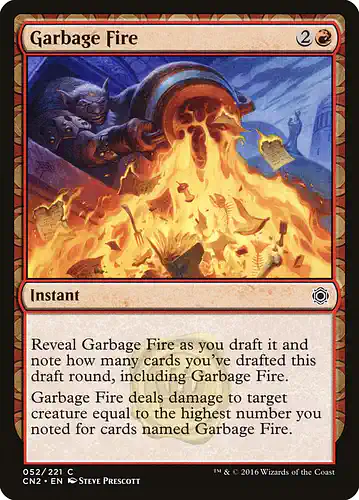 Garbage Fire - cn2 Spoiler