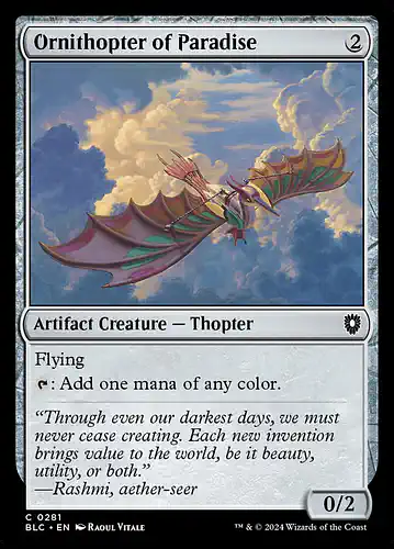 Ornithopter of Paradise - blc Spoiler