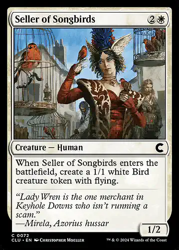 Seller of Songbirds - clu Spoiler