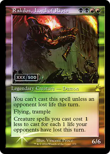 Rakdos, Lord of Riots - rvr Spoiler