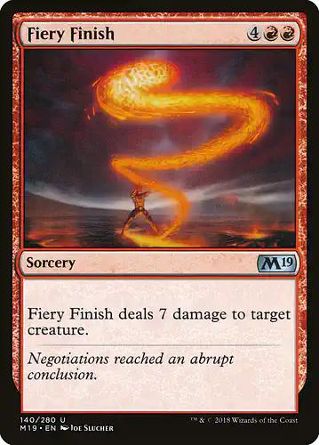 Fiery Finish - m19 Spoiler