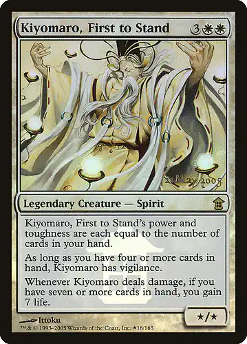 Kiyomaro, First to Stand - sok Spoiler